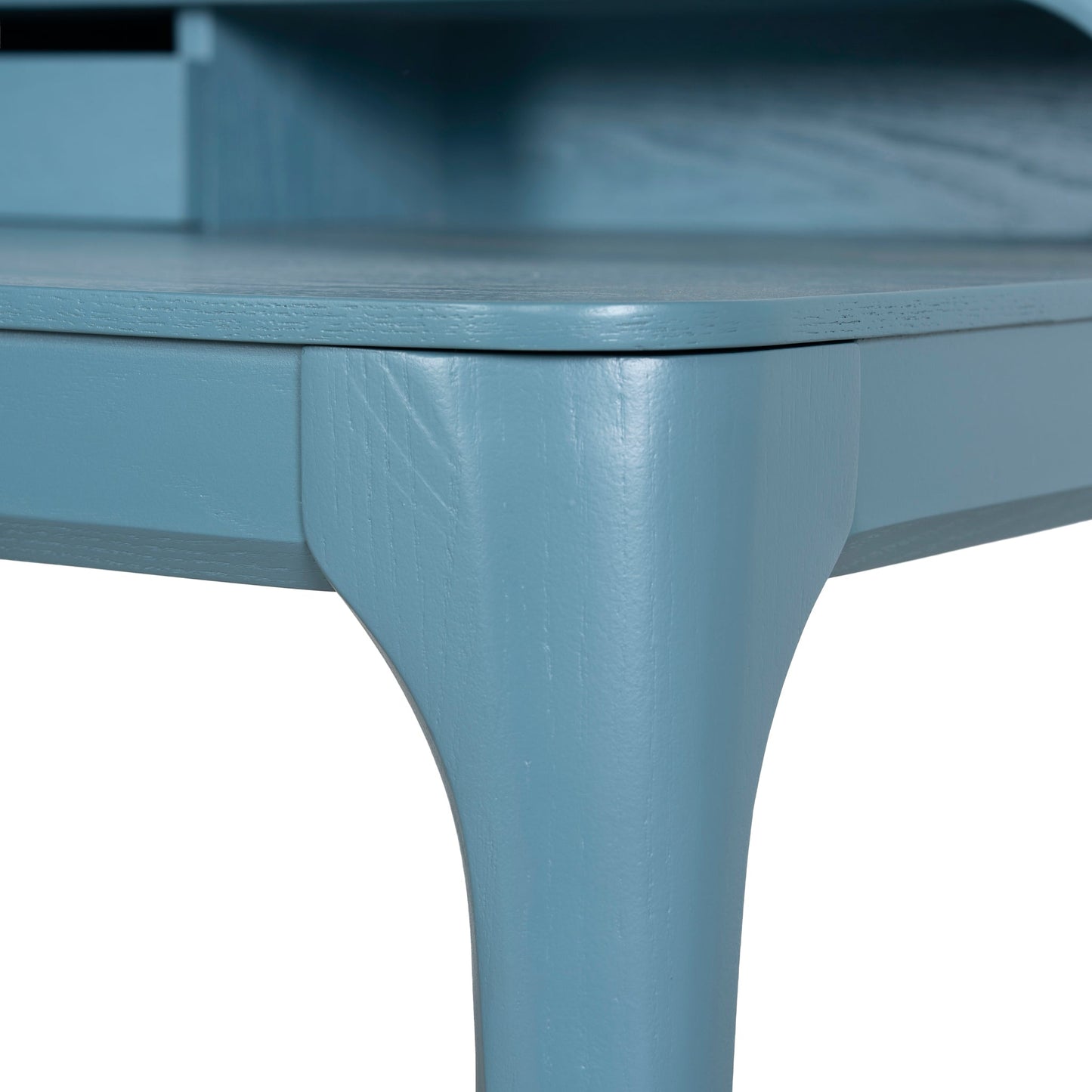 Wooden Home Office Desk - Light Blue
