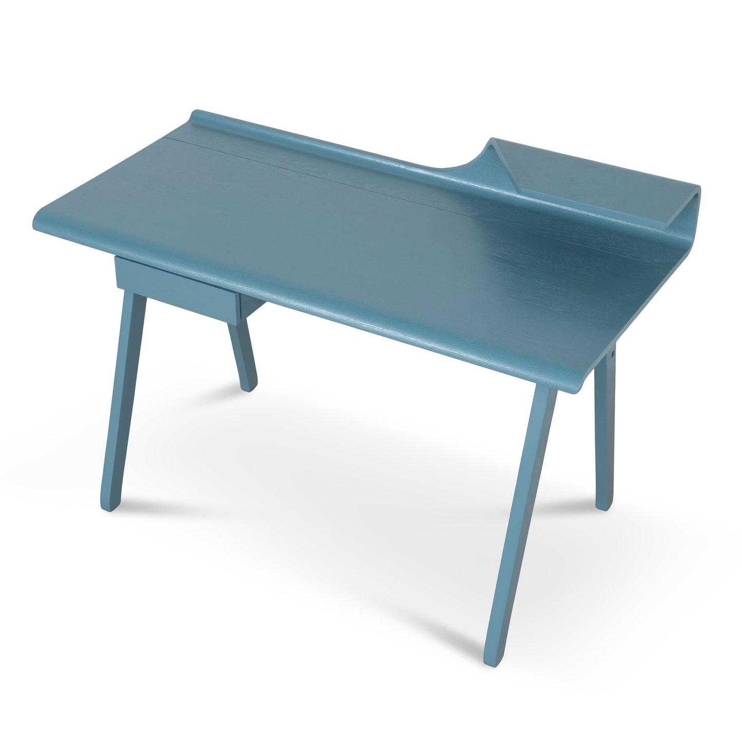 Wooden Home Office Desk - Light Blue