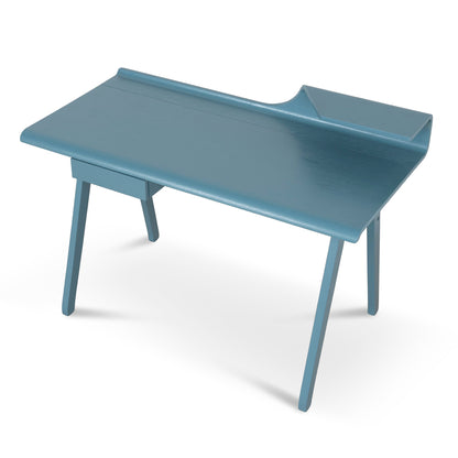 Wooden Home Office Desk - Light Blue