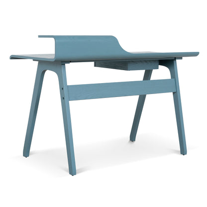 Wooden Home Office Desk - Light Blue