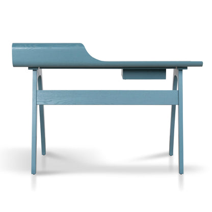 Wooden Home Office Desk - Light Blue