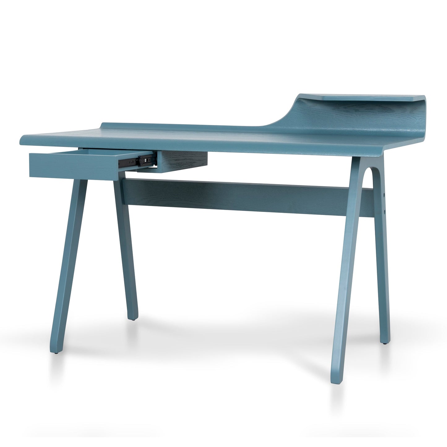Wooden Home Office Desk - Light Blue