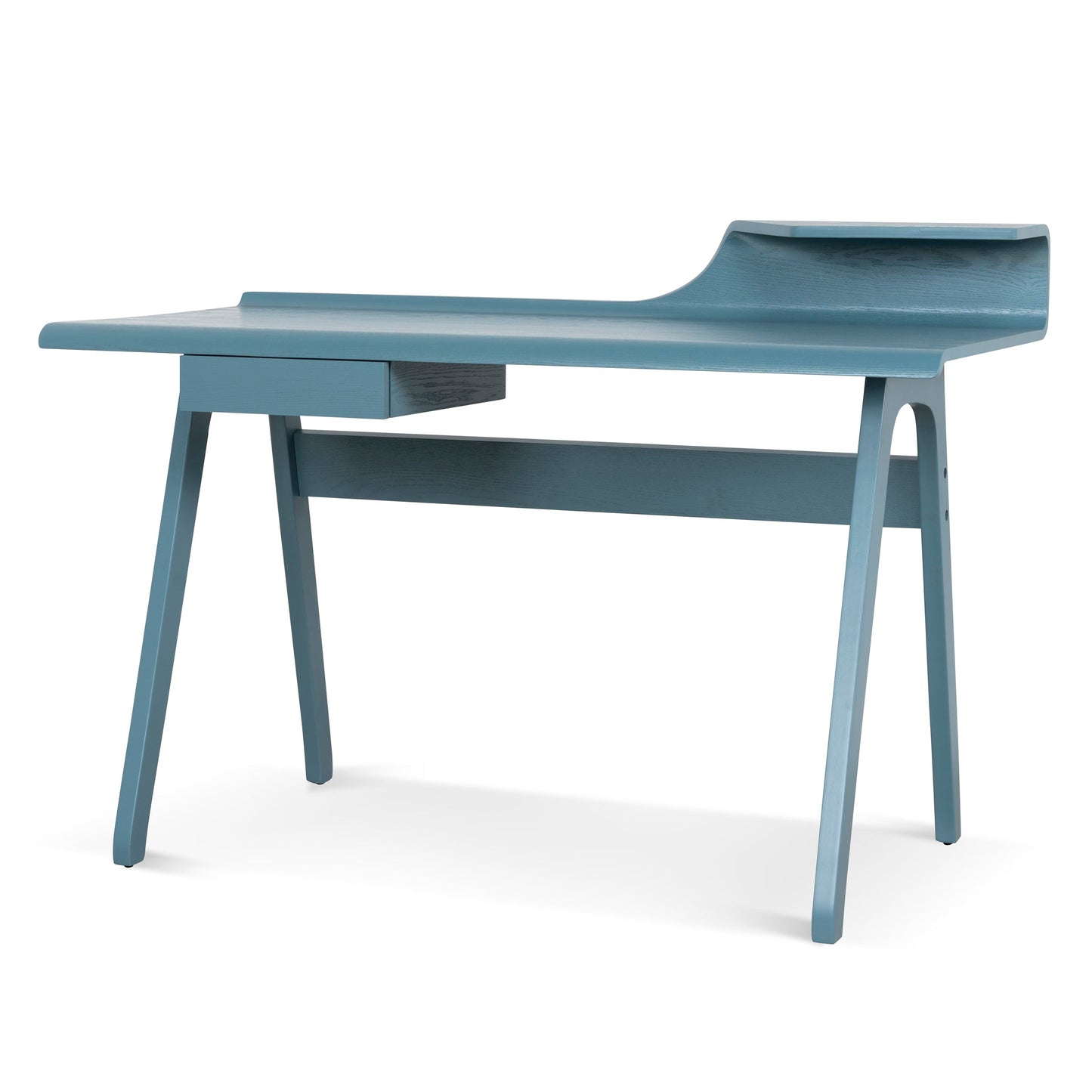 Wooden Home Office Desk - Light Blue