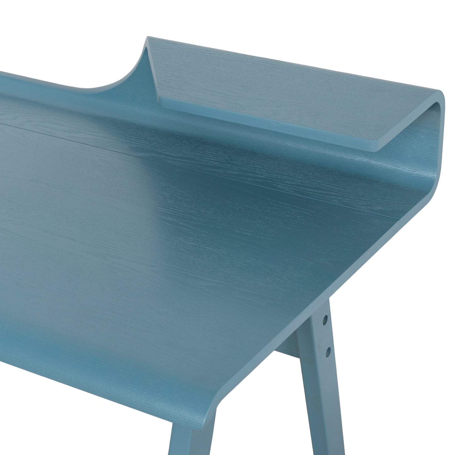 Wooden Home Office Desk - Light Blue