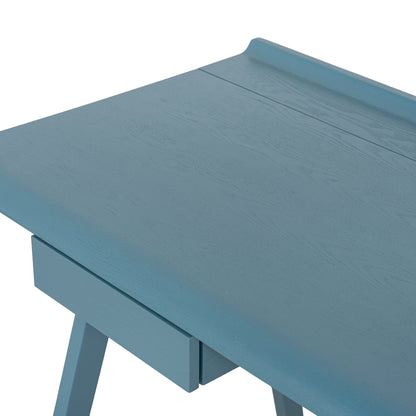 Wooden Home Office Desk - Light Blue