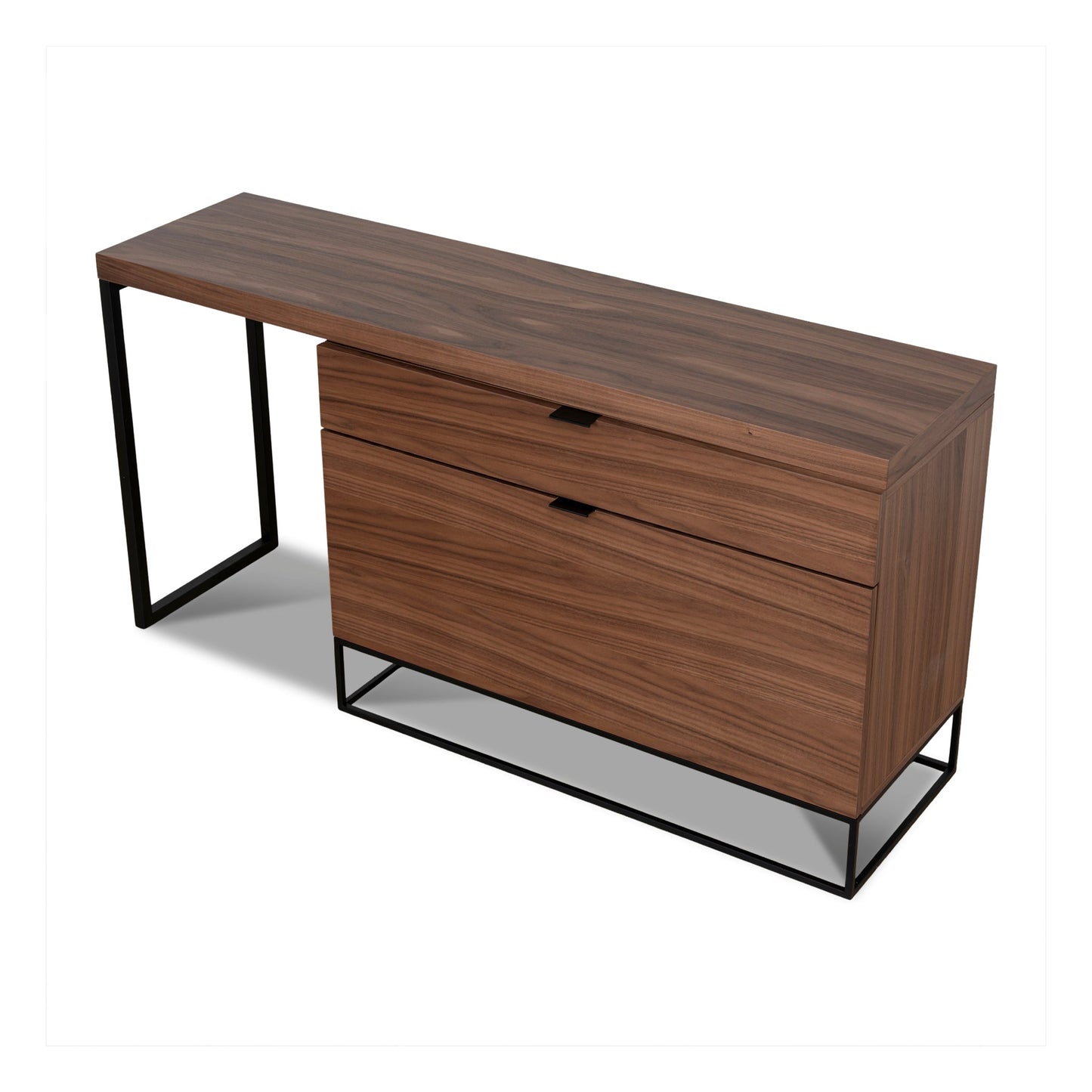 Extendable Home Office Desk - Walnut