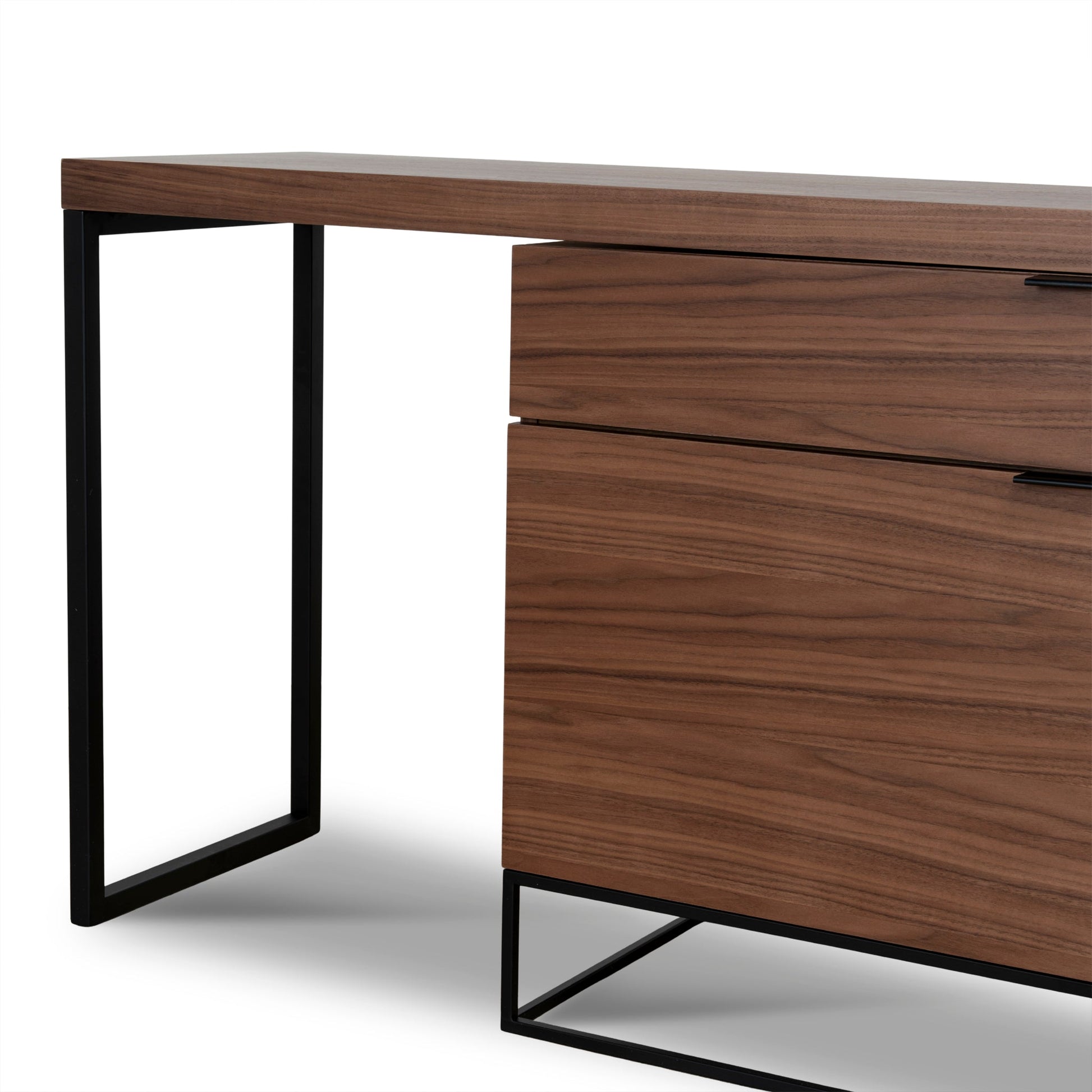 Extendable Home Office Desk - Walnut