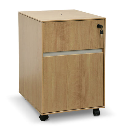 2 Drawer Mobile Pedestal - Natural