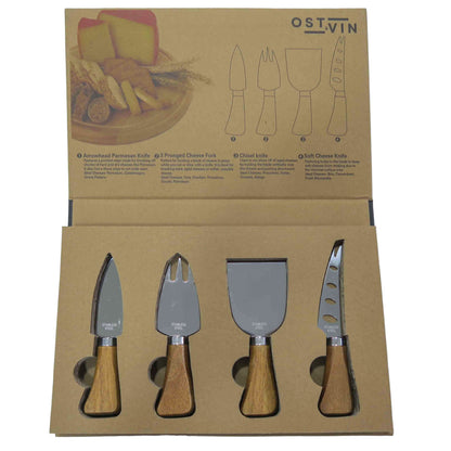 Cheese Knife 4 Piece Gift Set