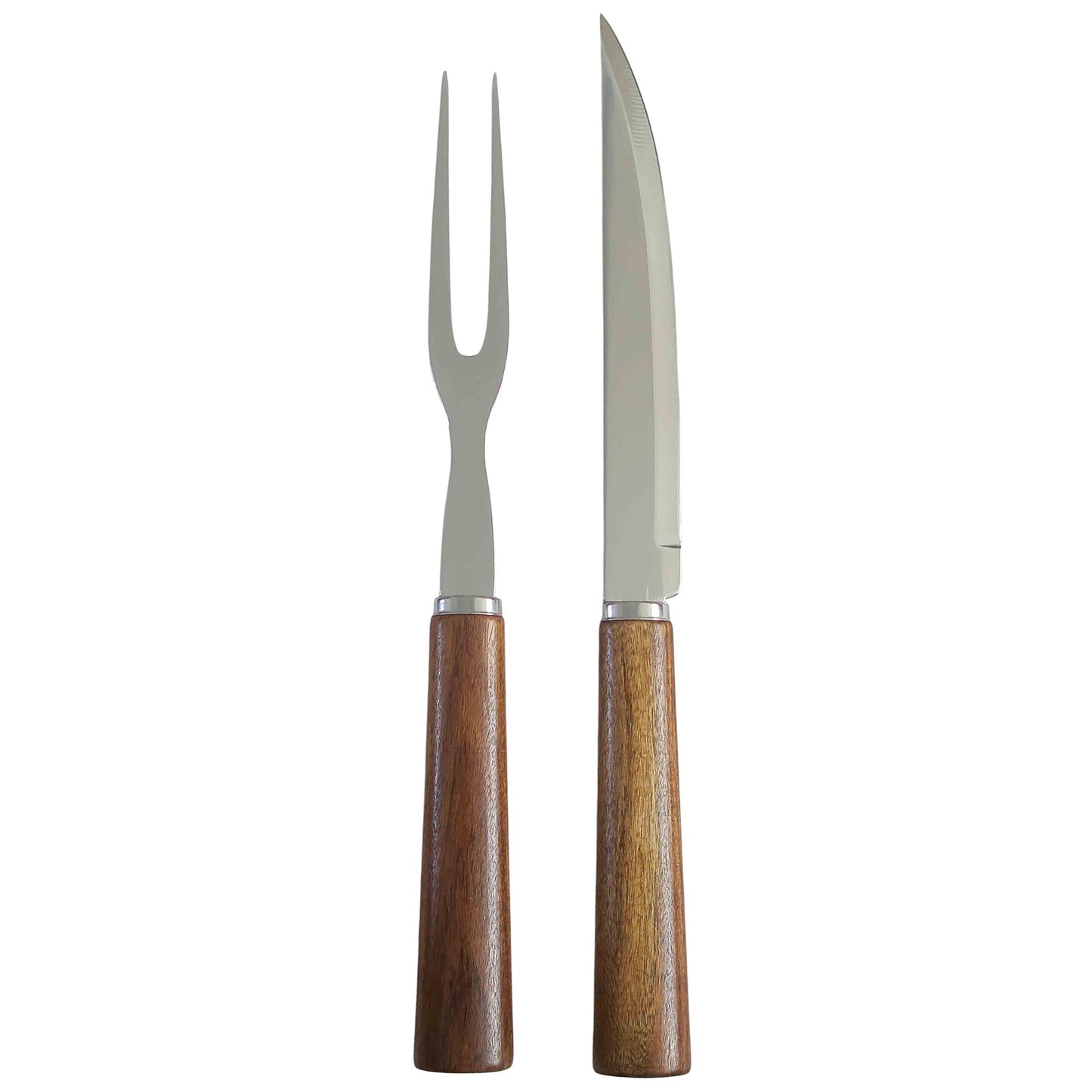 Acacia Wood & Steel Slicing and Carving Gift Set - 2 Piece