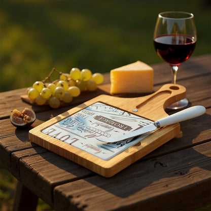 Acacia 3-Piece Square Cheese Board Set