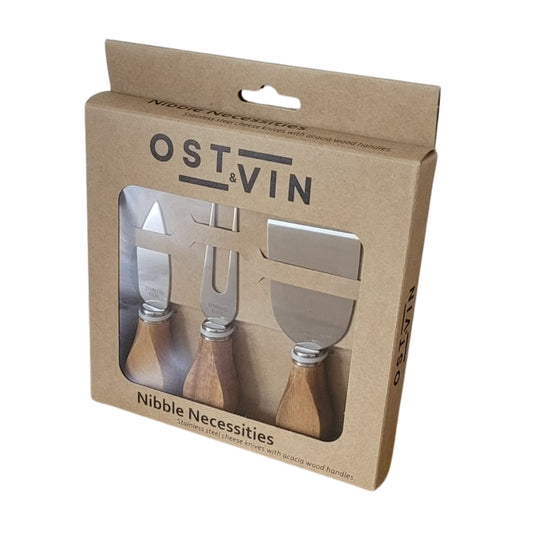 Acacia 3 Pc Cheese Knife Set