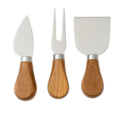 Acacia 3 Pc Cheese Knife Set