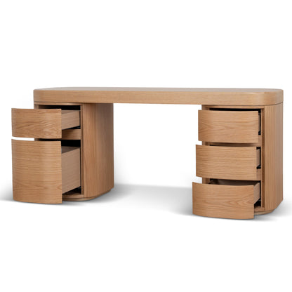 1.7m Office Desk - Natural Oak