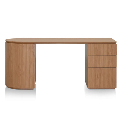 1.77m Right Drawer Office Desk - Natural Oak