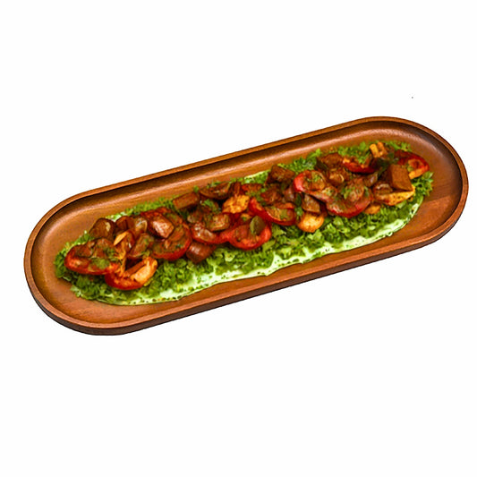 Acacia Wood Long Oval Platter