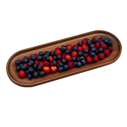 Acacia Wood Long Oval Platter