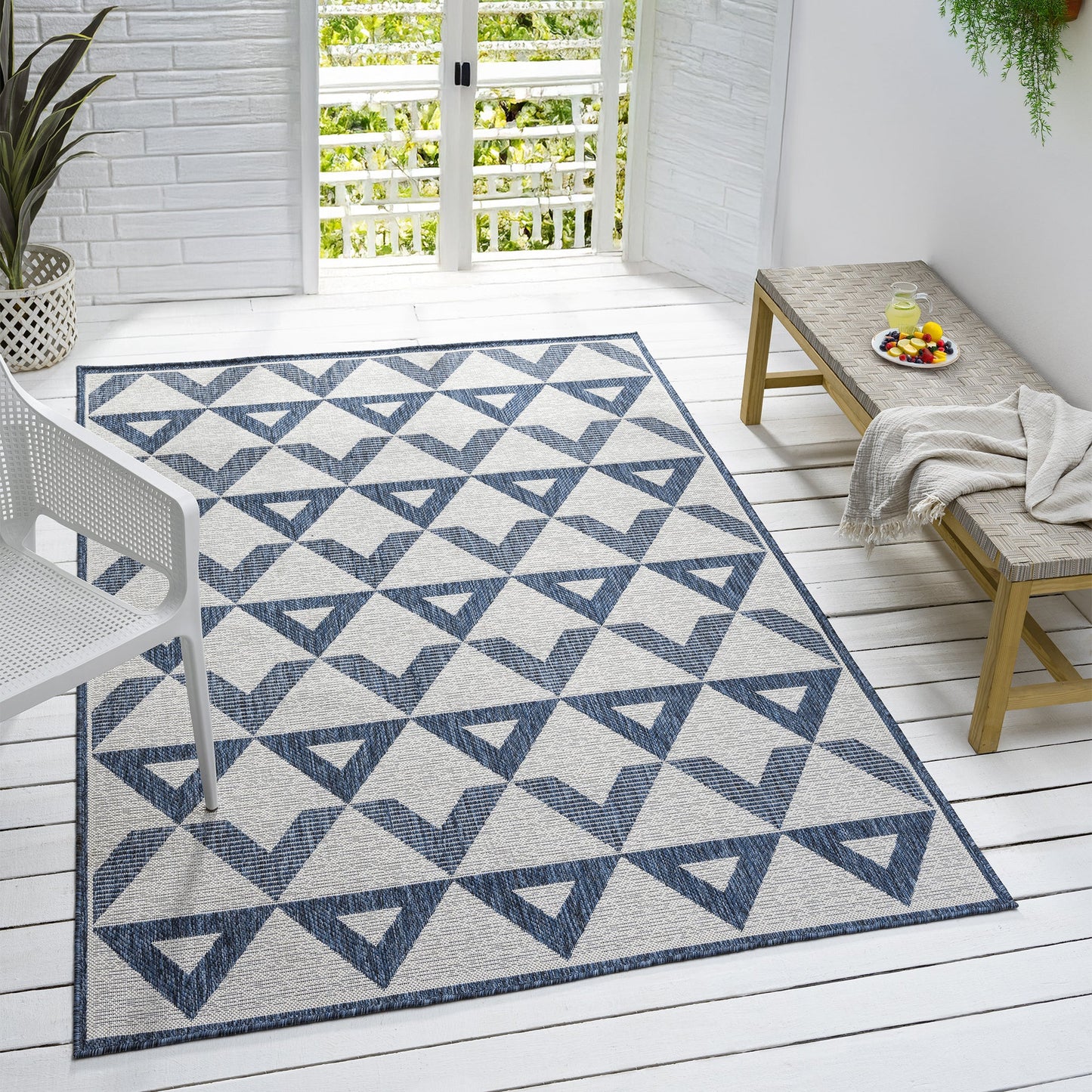 Patio 457 Indigo Rectangle Rug