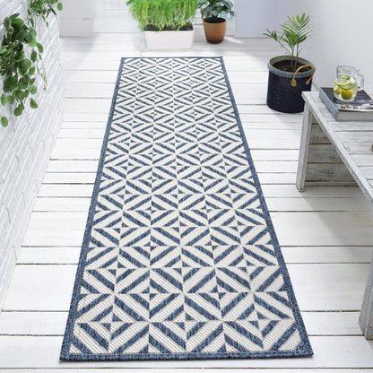 Patio 458 Aqua Hallway Runner