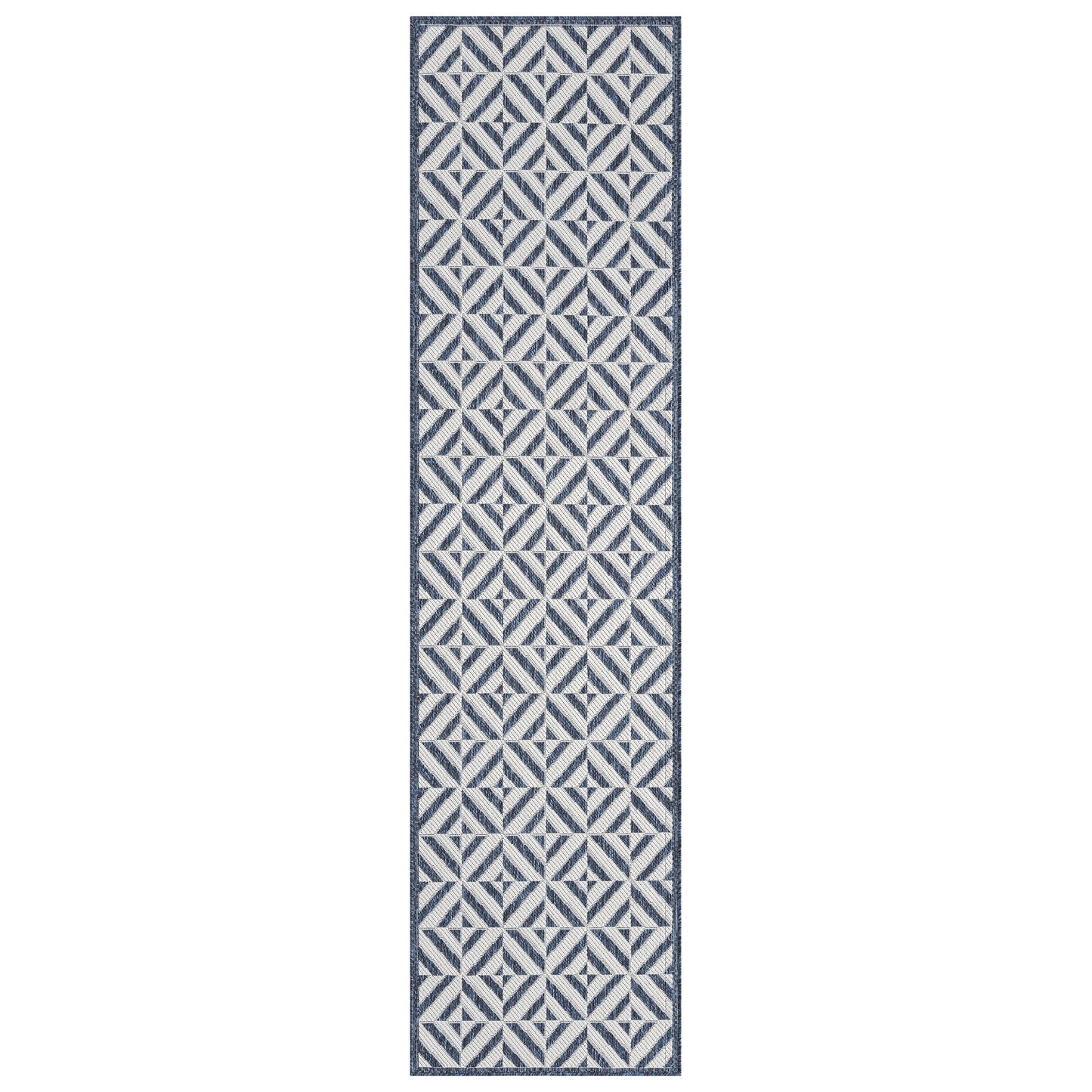 Patio 458 Aqua Hallway Runner