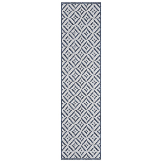 Patio 458 Aqua Hallway Runner