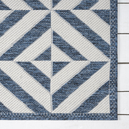 Patio 458 Aqua Rectangle Rug