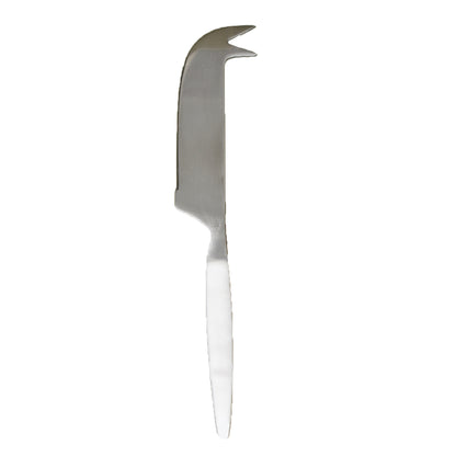 Steel Cheese Knife With White Handle