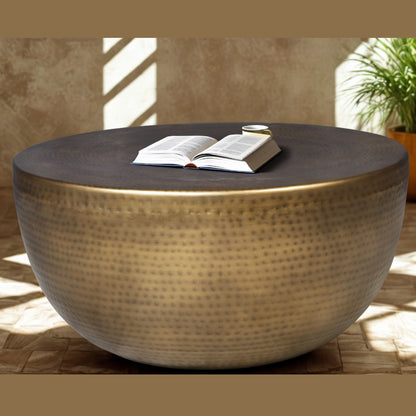 Hammered Metal Coffee Table
