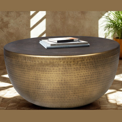 Hammered Metal Coffee Table