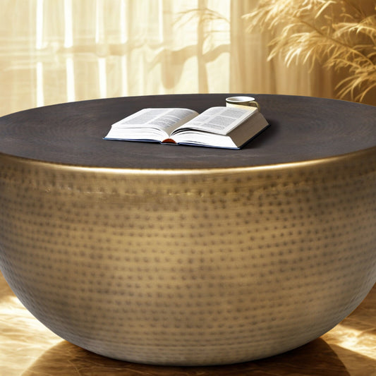 Hammered Metal Coffee Table