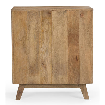 Scandi Handmade Solid Timber Cowhide Cabinet