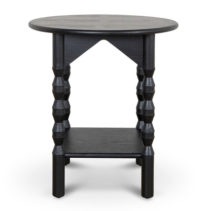 52cm Side Table - Full Black