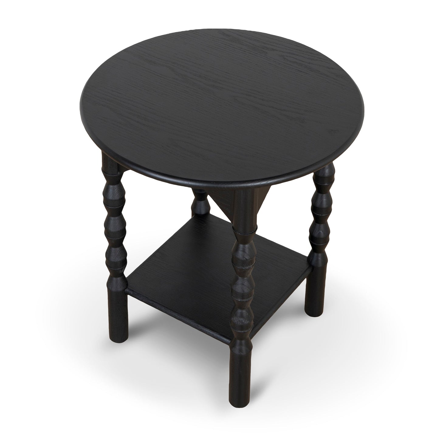 52cm Side Table - Full Black