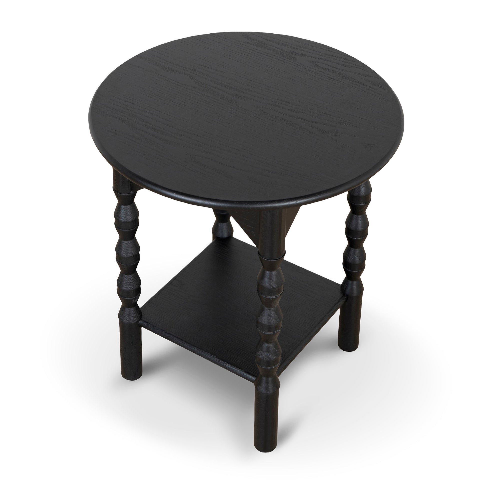 52cm Side Table - Full Black