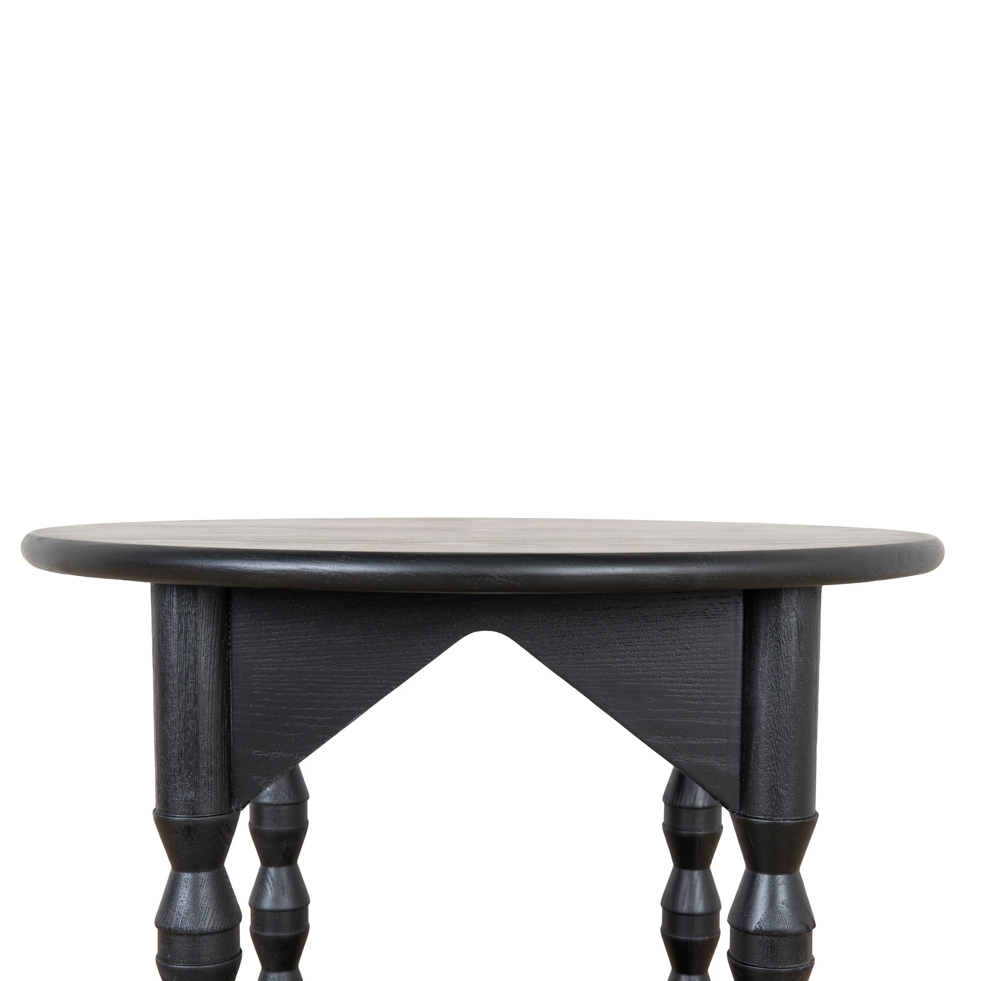 52cm Side Table - Full Black