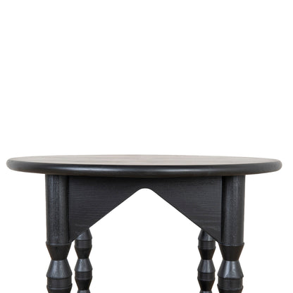 52cm Side Table - Full Black