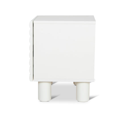 48cm Bedside Table - White