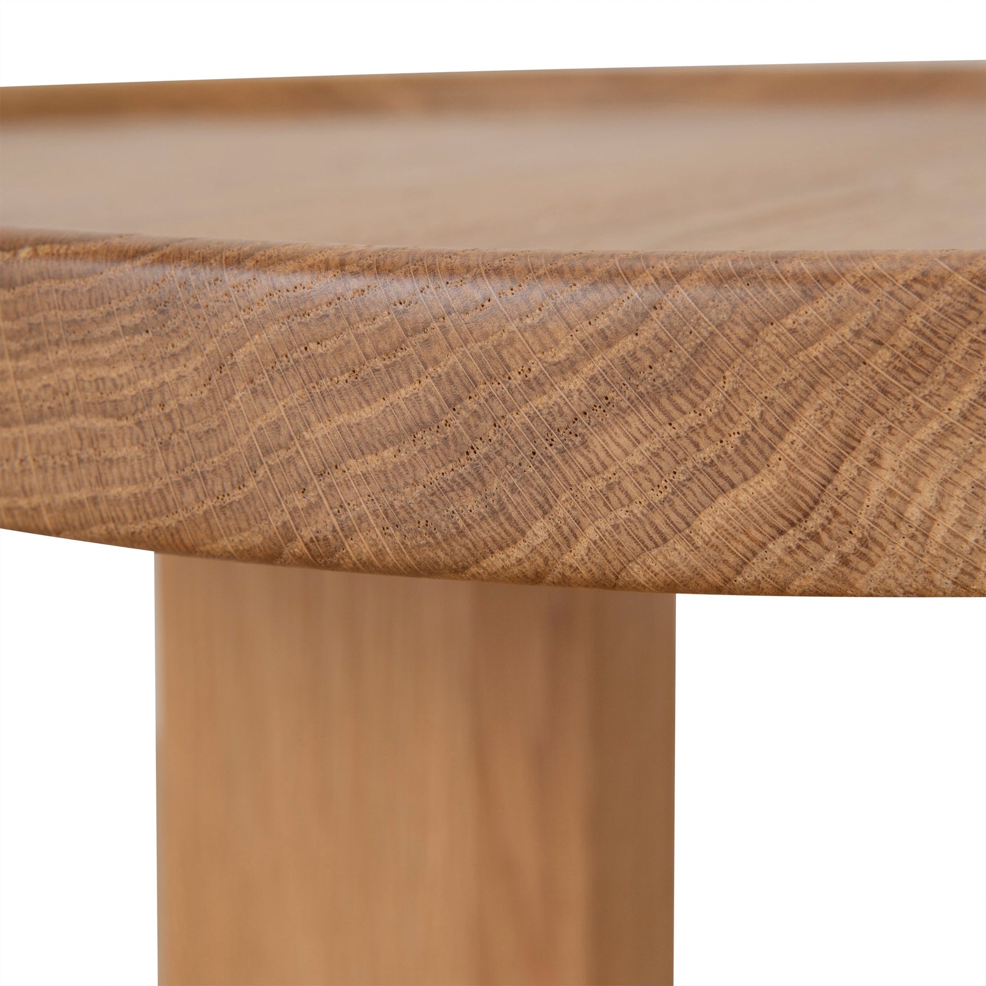 45cm Round Side Table - Natural Oak