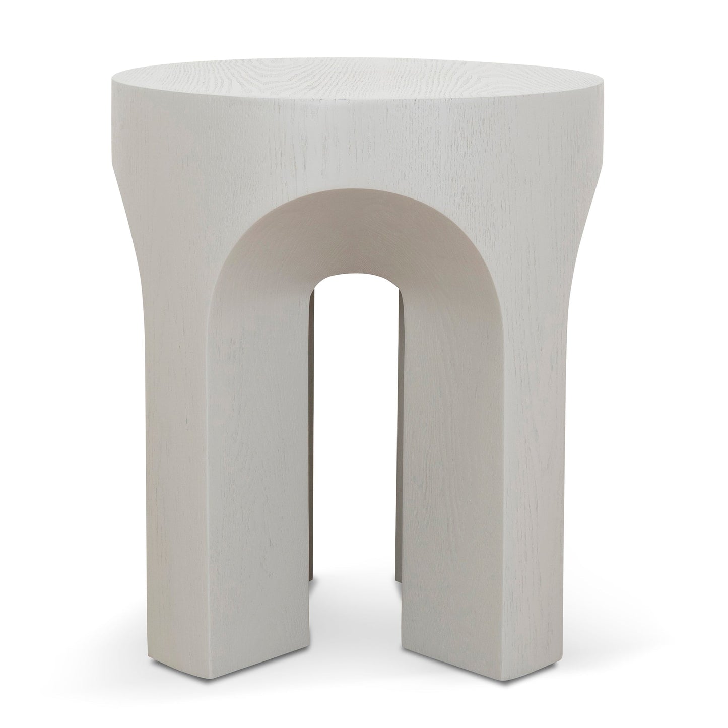 49.5cm Round Side Table - Light Grey