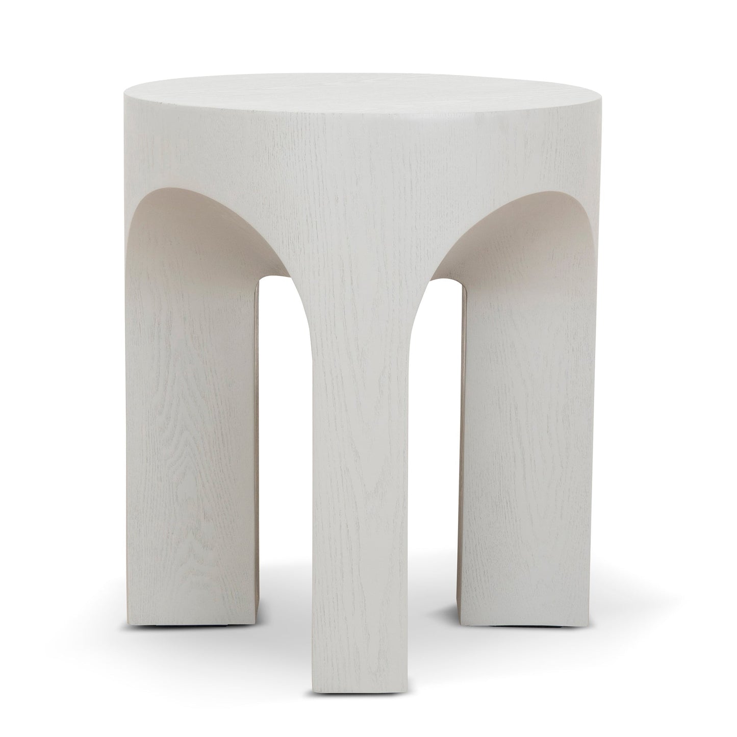 49.5cm Round Side Table - Light Grey