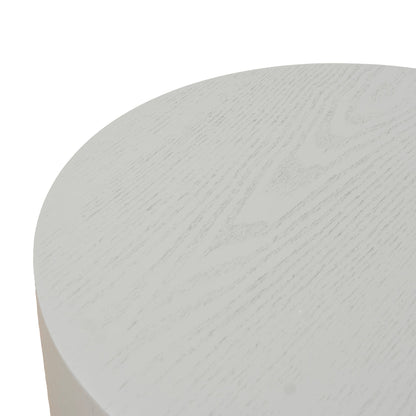 49.5cm Round Side Table - Light Grey