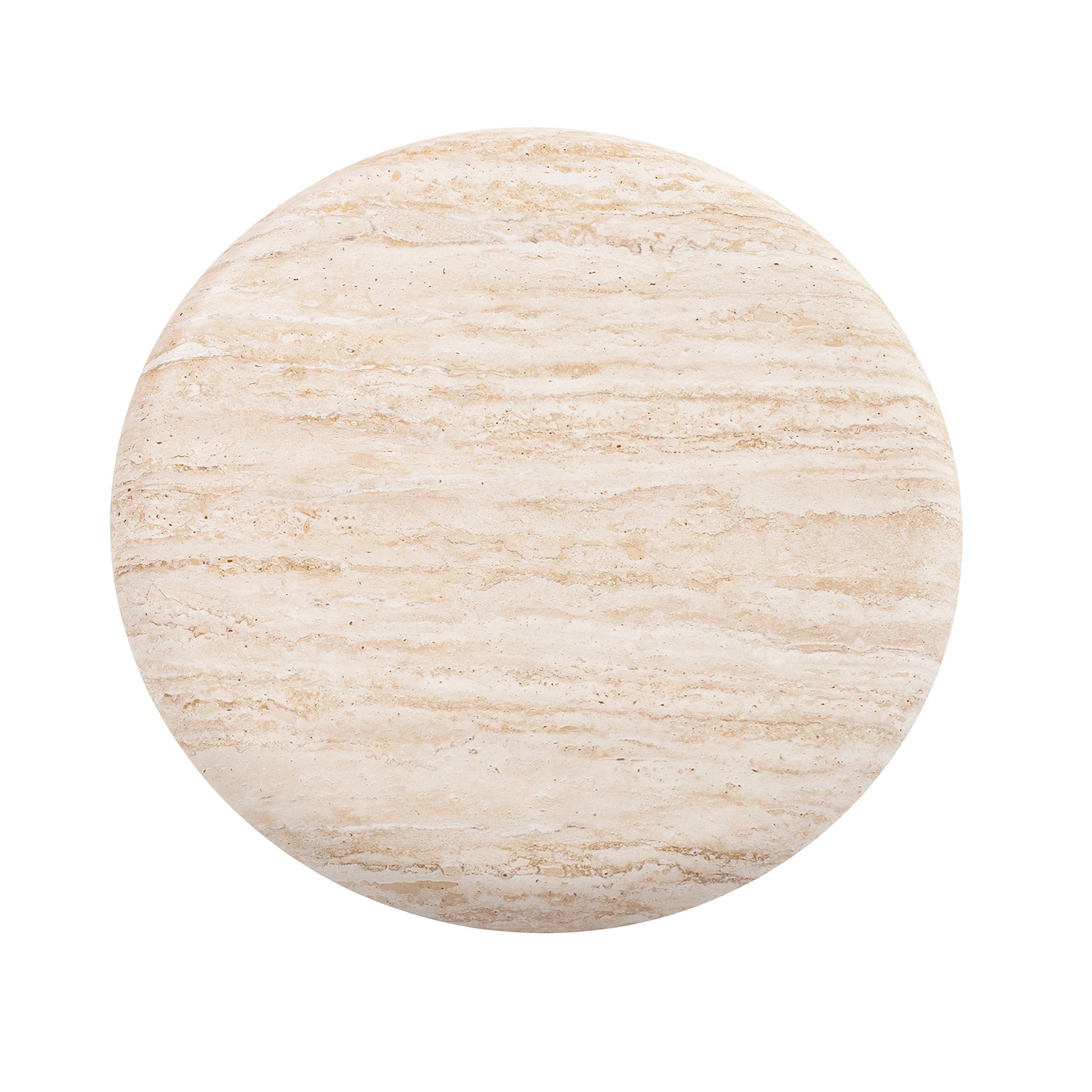 Walnut Side Table - Stone Look Beige