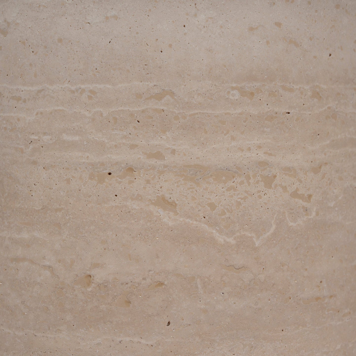 45cm Matte White Side Table - Travertine