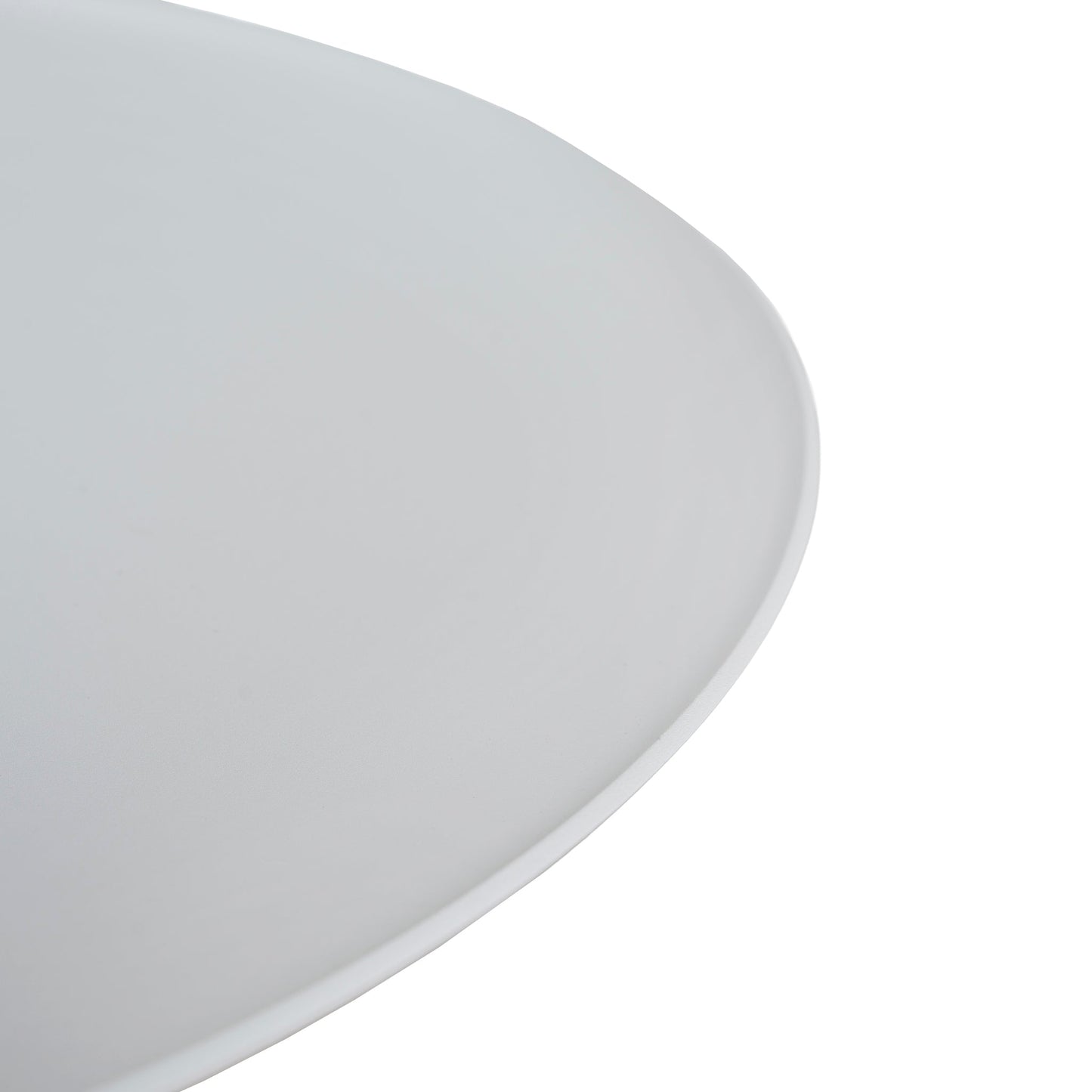 45cm Matte White Side Table - Travertine