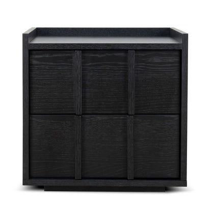 50cm Bedside Table - Black