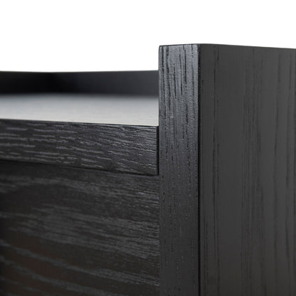 50cm Bedside Table - Black