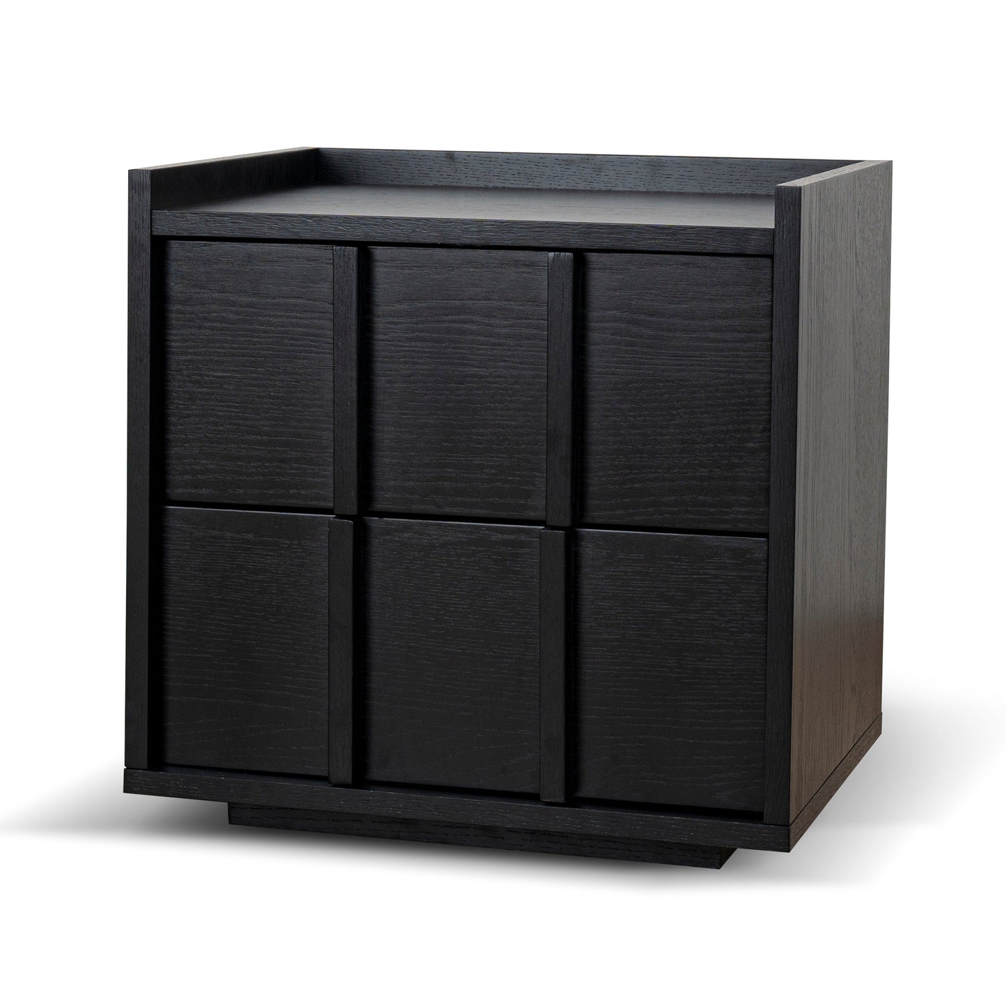 50cm Bedside Table - Black