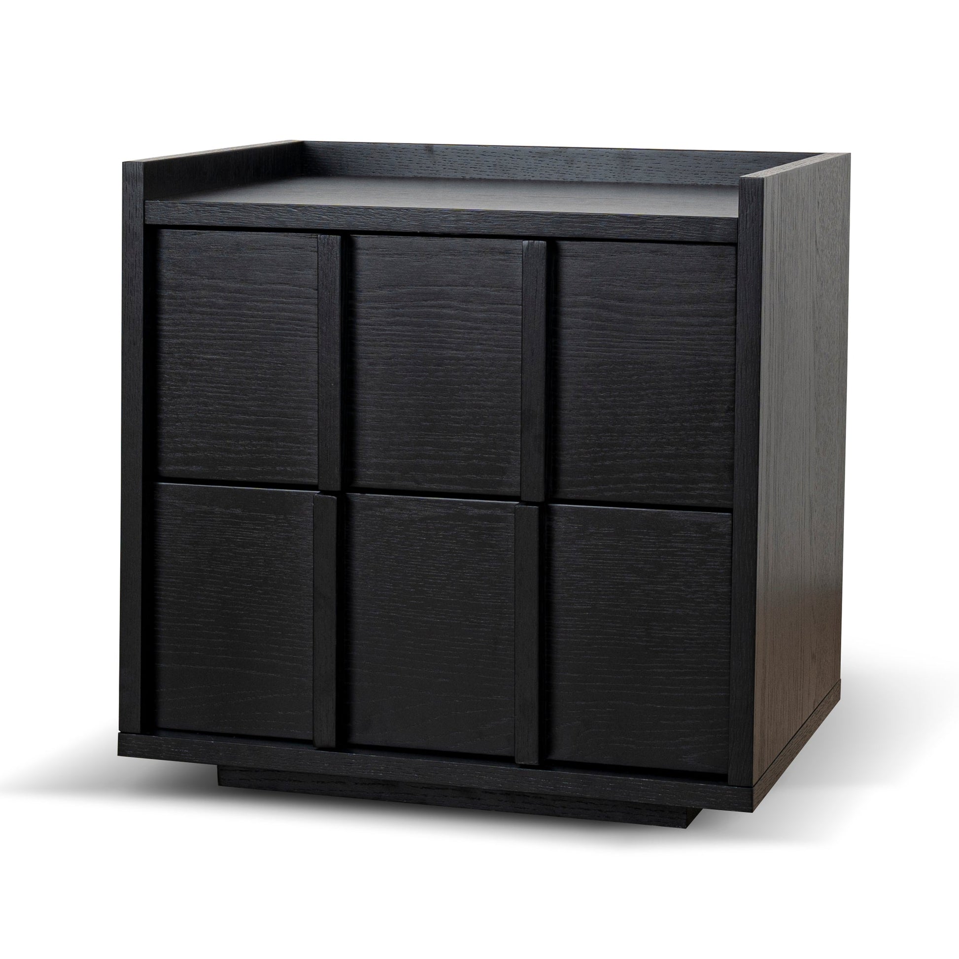 50cm Bedside Table - Black