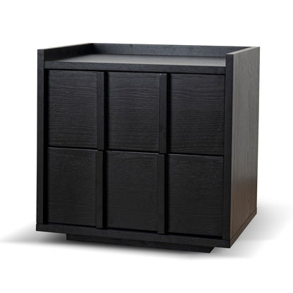 50cm Bedside Table - Black