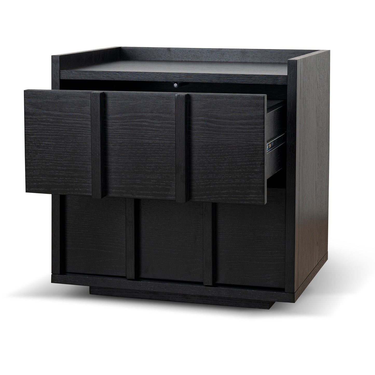50cm Bedside Table - Black